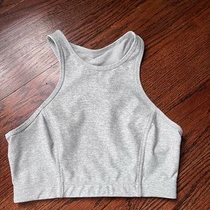 Outdoor Voices Light Marled Gray Sports Bra